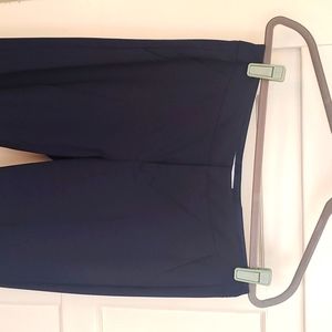 Everlane navy blue wool straight leg trouser size 4. Very flattering!